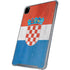 Croatia Flag Distressed iPad Pro 12.9in (2020) Clear Case